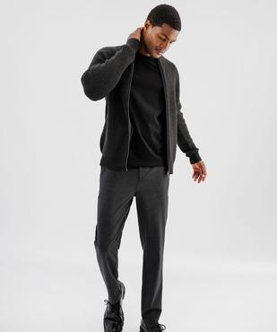 Tee-shirt à manches longues et col rond homme vue11 - GEMO 4G HOMME - GEMO