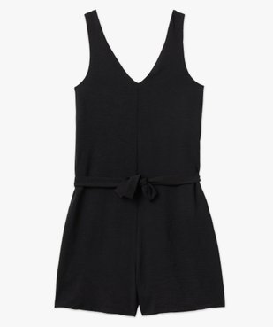 Combishort imprimé avec double col V femme vue4 - GEMO(FEMME PAP) - GEMO