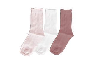 Chaussettes hautes en maille fantaisie fille (lot de 3) vue1 - GEMO 4G FILLE - GEMO