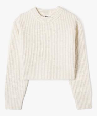 Pull court en grosse maille fille vue2 - GEMO (JUNIOR) - GEMO