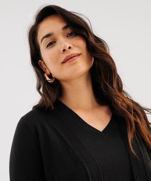 Gilet long porté ouvert femme vue6 - GEMO(FEMME PAP) - GEMO