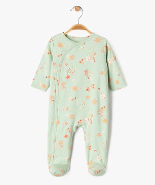 Pyjama dors-bien à motifs marins bébé fille vue1 - GEMO 4G BEBE - GEMO