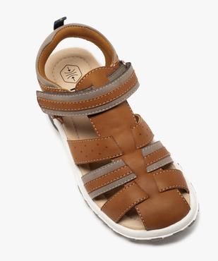 Sandales garçon à brides multiples et fermeture scratch vue5 - GEMO (ENFANT) - GEMO