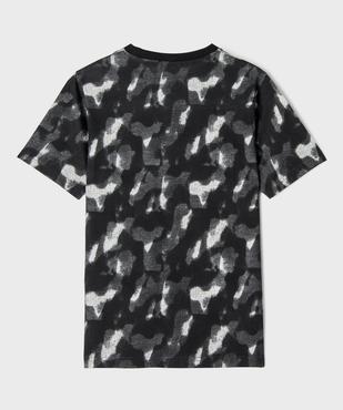 Tee-shirt manches courtes coupe droite en coton imprimé garçon vue3 - GEMO 4G GARCON - GEMO