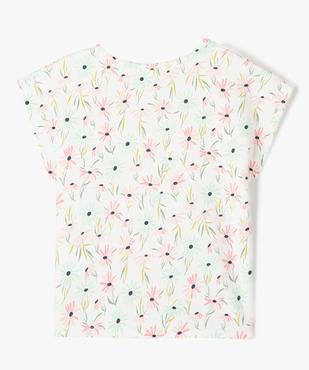 Tee-shirt à manches courtes coupe oversize fille vue3 - GEMO 4G FILLE - GEMO