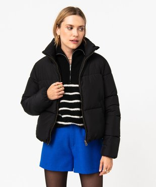 Blouson matelassé avec col montant coupe courte femme vue1 - 1E PRIX BY GEMO - GEMO