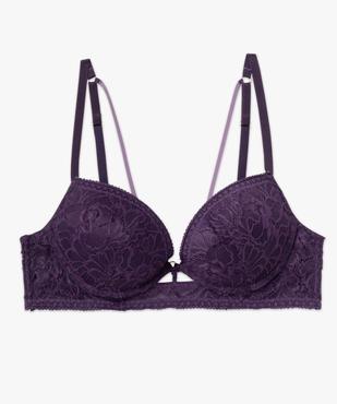 Soutien-gorge push-up avec brides velours vue4 - GEMO(HOMWR FEM) - GEMO