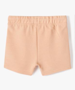 Short bébé en maille côtelée à taille élastiquée vue3 - GEMO(BEBE DEBT) - GEMO