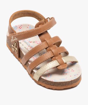 Sandales bébé fille avec multibrides et à scratch - LuluCastagnette vue5 - LULU CASTAGNETT - GEMO