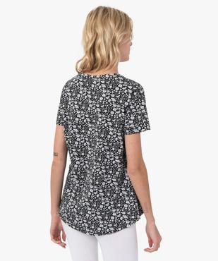 Tee-shirt femme imprimé à manches courtes vue3 - GEMO(FEMME PAP) - GEMO