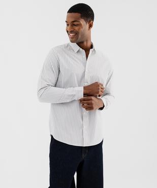 Chemise regular à carreaux homme vue2 - GEMO 4G HOMME - GEMO