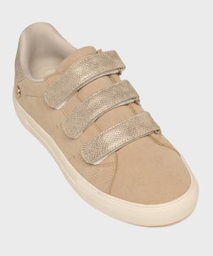 Baskets basses à scratch en suédine style urbain femme - LuluCastagnette vue5 - LULUCASTAGNETTE - GEMO