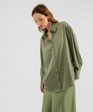 Chemise en satin femme vue1 - GEMO(FEMME PAP) - GEMO