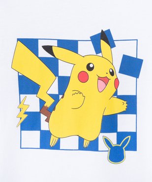 Tee-shirt à manches courtes motif Pikachu garçon - Pokemon vue2 - POKEMON - GEMO