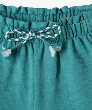 Short avec taille élastique froncée bébé fille vue2 - GEMO(BEBE DEBT) - GEMO