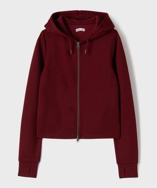 Sweat zippé à capuche spécial sport fille vue2 - GEMO (JUNIOR) - GEMO