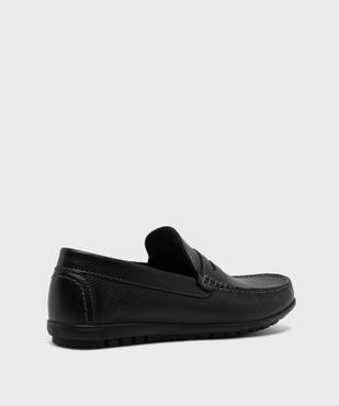Mocassins dessus cuir grainé homme -Tanéo vue4 - TANEO GEMO FOR GOOD - GEMO