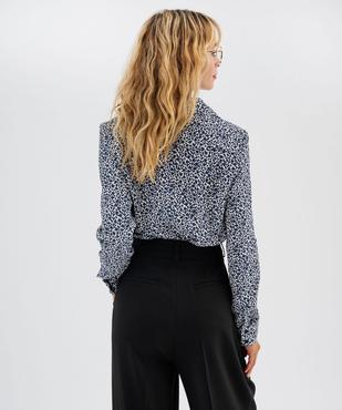 Blouse manches longues en maille gaufrée à motifs fleuris femme vue3 - GEMO(FEMME PAP) - GEMO