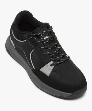 Baskets homme style skateshoes multimatières à lacets vue5 - GEMO (CASUAL) - GEMO