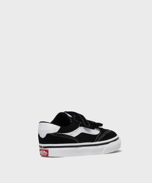 Baskets basses en cuir suédé et textile Brooklyn bébé fille - Vans vue4 - VANS - GEMO