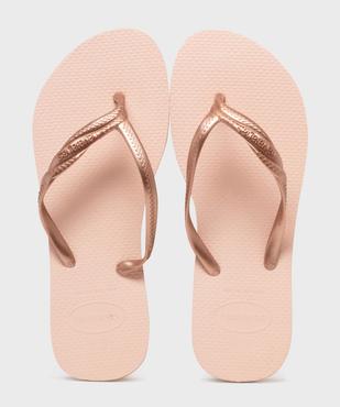 Tongs avec brides torsadée métallisées Fantasia femme - Havaianas vue1 - HAVAIANAS - GEMO