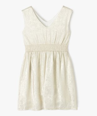Robe de cérémonie aux reflets métallisés fille vue3 - GEMO (ENFANT) - GEMO