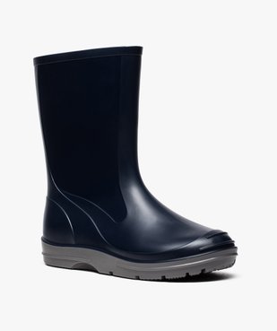 Bottes de pluie garçon à semelle crantée contrastée vue2 - 5 MILES - GEMO