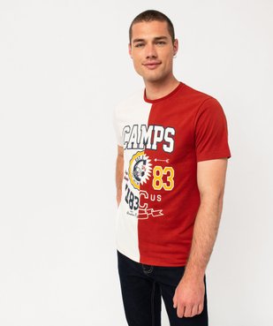  Tee-shirt manches courtes bicolore homme - Camps United vue1 - CAMPS UNITED - GEMO