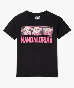 Tee-shirt femme à manches courtes avec motif – Star Wars vue4 - THE MANDALORIAN - GEMO