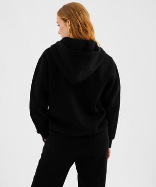 Sweat zippée à capuche en molleton femme vue4 - GEMO 4G FEMME - GEMO