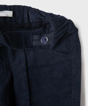 Pantalon en velours côtelé avec taille ajustable bébé garçon - LuluCastagnette vue4 - LULUCASTAGNETTE - GEMO