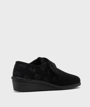 Chaussons confort en velours avec fermeture scratch femme vue5 - G'FLEX GEMO FOR GOOD - GEMO