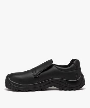 Chaussures de sécurité homme unies à enfiler avec col élastique vue3 - SANS MARQUE - GEMO