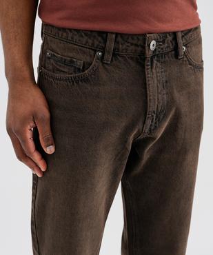 Jean regular en denim de coton au coloris unique homme vue2 - GEMO 4G HOMME - GEMO