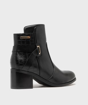  Boots à talon bi-matières femme - LuluCastagnette vue4 - LULUCASTAGNETTE - GEMO