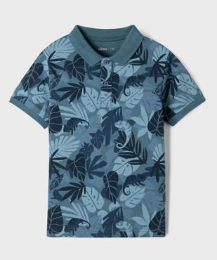 Polo manches courtes à motifs exotiques garçon vue1 - GEMO (ENFANT) - GEMO