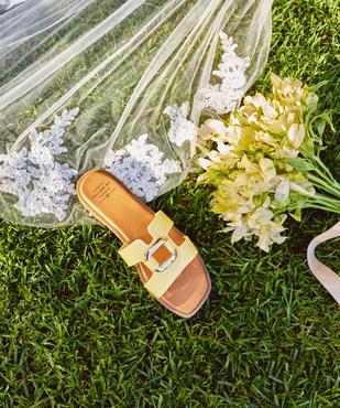 Mules plates avec bijou sur le dessus femme - Follow Me vue1 - FOLLOW ME - GEMO