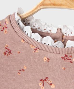 Ensemble 2 pièces bébé fille - Sweat et legging vue2 - GEMO 4G BEBE - GEMO