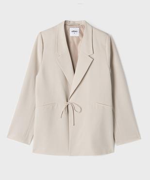 Veste blazer avec fermeture liens à nouer fille vue2 - GEMO (JUNIOR) - GEMO