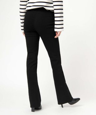 Pantalon femme coupe flare avec bouton strass vue3 - GEMO(FEMME PAP) - GEMO