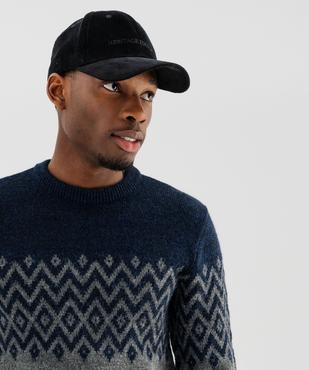 Pull à col rond à motif jacquard homme vue2 - GEMO (HOMME) - GEMO