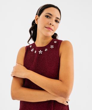 Robe courte scintillante femme vue2 - GEMO(FEMME PAP) - GEMO