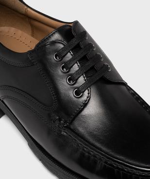 Derbies homme dessus en cuir uni avec lacets plats - Pierre Cardin  vue12 - PIERRE CARDIN CONFORT - GEMO