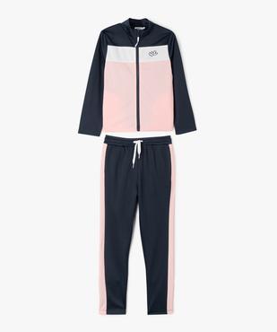Ensemble 2 pièces jogging + veste zippée fille vue2 - GEMO (ENFANT) - GEMO