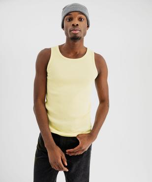 Débardeur en maille côtelée homme vue1 - GEMO 4G HOMME - GEMO