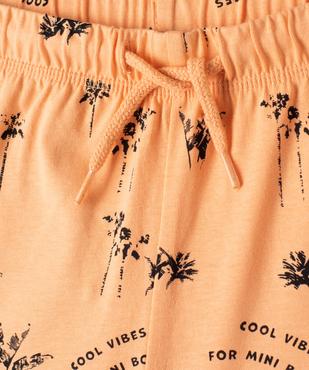 Short bébé garçon en jersey à taille élastiquée (lot de 2) vue2 - GEMO(BEBE DEBT) - GEMO