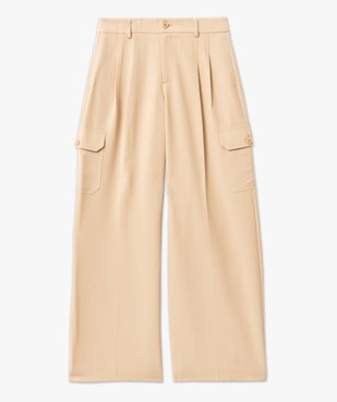 Pantalon large avec poches à rabat femme vue4 - GEMO(FEMME PAP) - GEMO