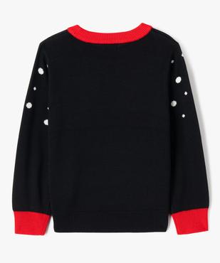 Pull de Noël avec motif lutin fille vue3 - GEMO (ENFANT) - GEMO