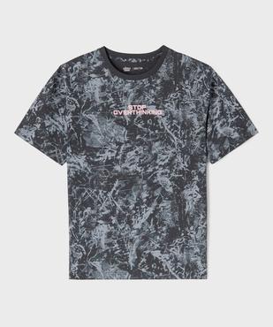 Tee-shirt manches courtes imprimé coupe oversize garçon vue1 - GEMO 4G GARCON - GEMO