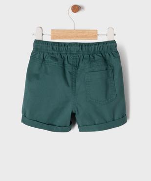 Bermuda en coton avec taille ajustable bébé garçon vue3 - GEMO(BEBE DEBT) - GEMO